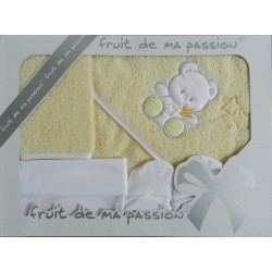 Coffret sortie de bain jaune